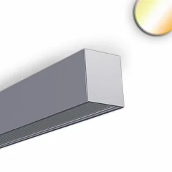 Opbouw armatuur PROLAMP30H 41W CCT (HCL) DALI - 150CM OPAL+ DALI aanstuurbaar, CCT Switch IP42, zilver dimbaar