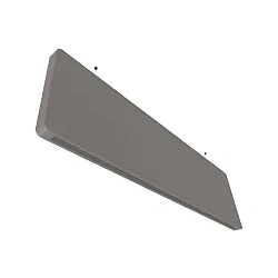BAFFEL TRACK48ID (EMPTY TRACK) 150CM - 15W 3000K DALI aanstuurbaar, met verlichting, indirect, zwart