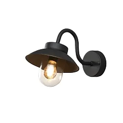 wall luminaire VEGA MINI E27 IP44, black dimmable