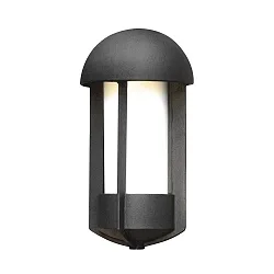 Wall luminaire TYR, E27 max. 60W, black aluminium / opal acrylic glass