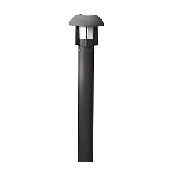 Padverlichting HEIMDAL E27 IP44, opaal, zwart