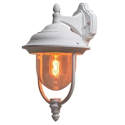 Wandarmatuur voor buitenshuis PARMA down E27 IP43, transparant, wit
