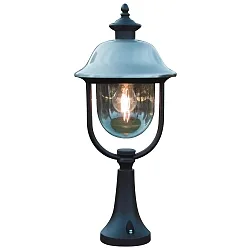Armatuur met grondpen PARMA met omslag E27 IP43, rvs, helder, zwart