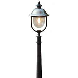 Padverlichting PARMA met omslag E27 IP43, rvs, helder, zwart