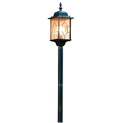 Padverlichting MILANO E27 IP43, kristalhelder, gesatineerd, zwart, zilver