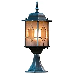 Armatuur met grondpen MILANO E27 IP43, kristalhelder, gesatineerd, zwart, zilver