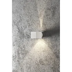 Wandarmatuur voor buitenshuis MODENA up down G9 IP44, transparant, wit