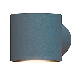 Outdoor wall luminaire MODENA Round, Up/Down, G9 max. 25W, grey, aluminium / clear glass
