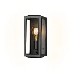 glass for CARPI E27 IP44, black dimmable