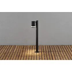 Padverlichting MODENA GU10 IP44, zwart, transparant