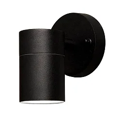 Wandarmatuur voor buitenshuis MODENA GU10 IP44, zwart, transparant