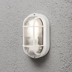 Wand- en plafondarmatuur ELMAS E27 IP44, wit