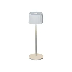 battery table lamp POSITANO round, CCT Switch, dimmable IP54, white dimmable