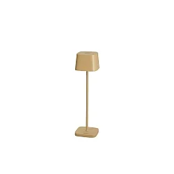 Tafellamp op batterijen CAPRI MINI USB hoekig IP54, zand dimbaar