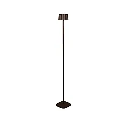 Vloerlamp op batterijen NICE hoekig, met USB-aansluiting, CCT Switch, met aanraakdimmer IP54, roest dimbaar