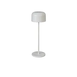 battery table lamp LILLE with USB connection, with touch dimmer IP54, white dimmable
