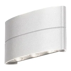 Wandarmatuur voor buitenshuis CHIERI up down IP54, transparant, wit