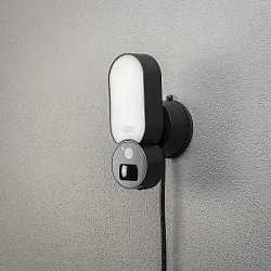 outdoor wall luminaire KONSTSMIDE SMARTLIGHT with camera IP54, black dimmable