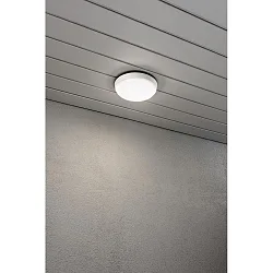 Wand- en plafondarmatuur CESENA rond IP54, opaal, wit 
