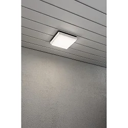 Wand- en plafondarmatuur CESENA hoekig IP54, opaal, wit 