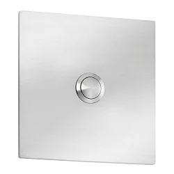 Bell plate, 10 x 10cm, IP44, stainless steel