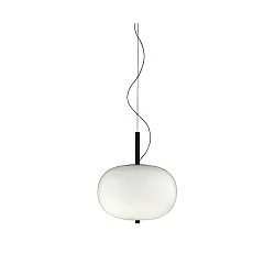 Pendelarmatuur ILARGI LED IP20, hout donker dimbaar