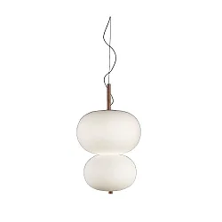 Pendelarmatuur ILARGI DOBLE LAMP LED IP20, wit dimbaar