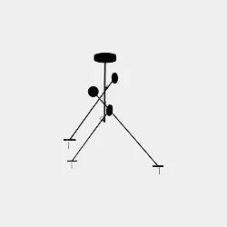 Pendelarmatuur INVISIBLE TRIPLEX DIM 3-vlams, instelbaar IP20, zwart dimbaar