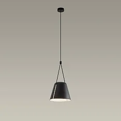Pendelarmatuur ATTIC conisch E27 IP20, zwart