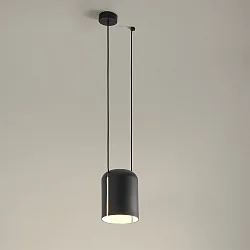 Pendelarmatuur ATTIC V E27 IP20, zwart