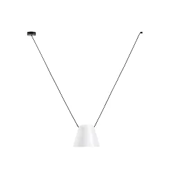 Pendelarmatuur ATTIC V conisch E27 IP20, wit