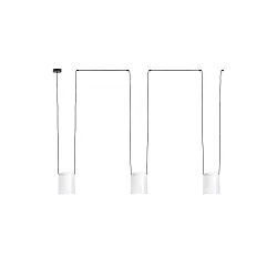 Pendelarmatuur ATTIC 3 3-vlams E27 IP20, wit