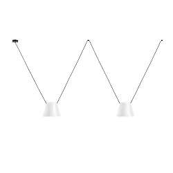 Pendelarmatuur ATTIC 3 3-vlams, conisch E27 IP20, wit