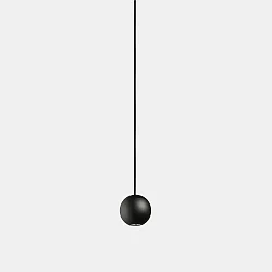 Pendelarmatuur PUNTO SINGLE LED IP20, zwart dimbaar