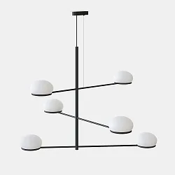 Pendelarmatuur COCO CHANDELIER E14 IP20, zwart
