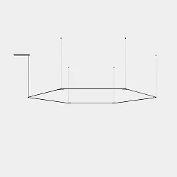 Pendelarmatuur TUBS MODULAR LED IP20, zwart dimbaar