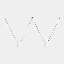 Pendelarmatuur ATTIC 2 2-vlams, conisch E27 IP20