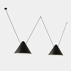 Pendelarmatuur SUPER ATTIC 2 2-vlams, conisch E27 IP20