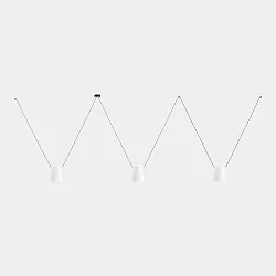Pendelarmatuur ATTIC 3 3-vlams, conisch E27 IP20