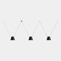 Pendelarmatuur ATTIC 3 3-vlams, conisch E27 IP20