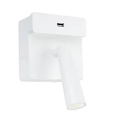 Wandarmatuur GAMMA LED roteerbaar, met USB-aansluiting