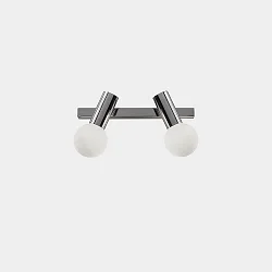 Wand- en plafondarmatuur MIST DOUBLE E14 IP44, chroom