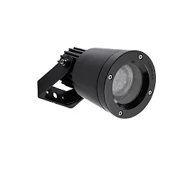Buitenspot HUBBLE GU10 & GU5.3 TECHNOPOLYMER draaibaar GU10 / GU5.3 IP66, zwart dimbaar