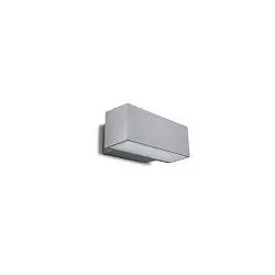 Wandarmatuur voor buitenshuis AFRODITA LED DOUBLE EMISSION - 22CM up down, schakelbaar IP66, grijs 