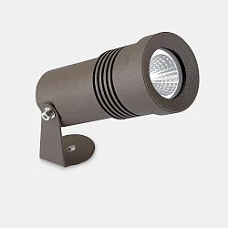 Buitenspot MICRO LED draaibaar IP65, bruin dimbaar