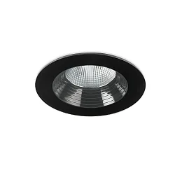 Plafondinbouwarmatuur DAKO FIXED 80MM stijf, incl. netvoeding, schakelbaar IP66, zwart 