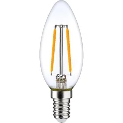 Filamentlamp kaarsvorm C35 E14 2,5W 250lm 2700K 320° CRI 80 