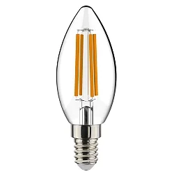 Filamentlamp kaarsvorm C35 E14 4,5W 470lm 2700K 320° CRI 80 
