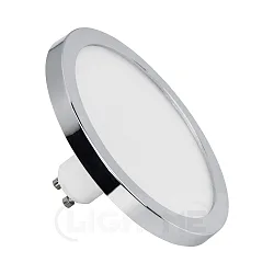Diffusorarmatuur AQUA Ø 110MM plat, rond, CCT Switch, schakelbaar, met diffuser mat GU10 7W 400lm 2700 / 4000K 110° CRI 80-89 