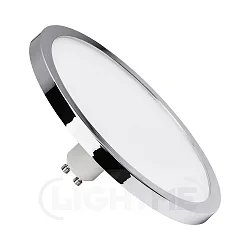 Diffusorarmatuur AQUA Ø 145MM plat, rond, CCT Switch, schakelbaar, met diffuser mat GU10 9W 600lm 2700 / 4000K 110° CRI 80-89 